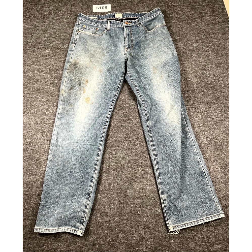 Weatherproof Vintage Jeans Mens 36x32 Blue Denim Cotton Regular Fit Straight Leg